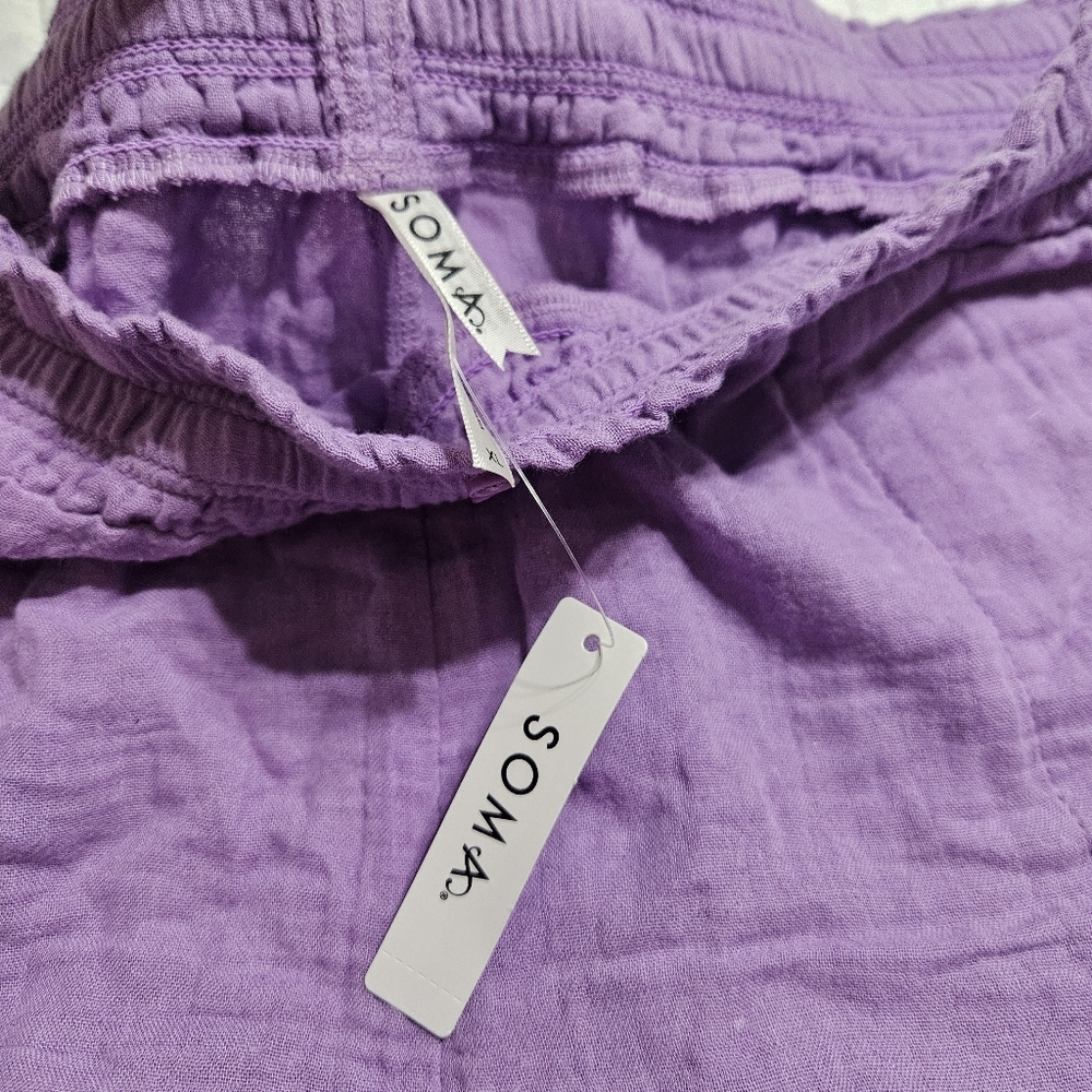 NWT Soma Pajama Shorts Cotton Gauze Size XL - Picture 2 of 4